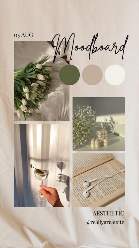 aesthetic brand moodboard story dreamy pastel moodboard aesthetic brand Instagram template