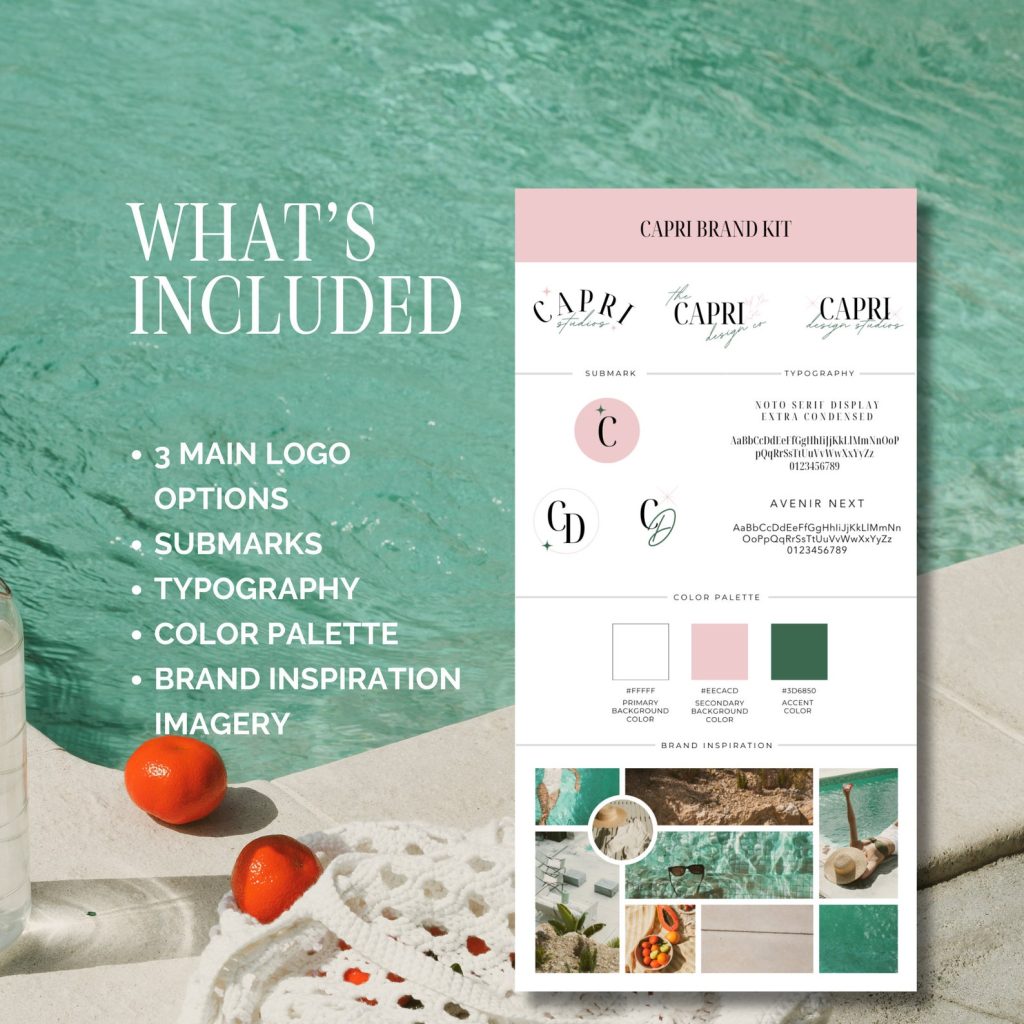 aesthetic brand story template aesthetic brand color palette story template on smartphone