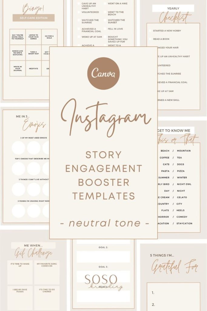 aesthetic brand story template behind the scenes Instagram story brand template