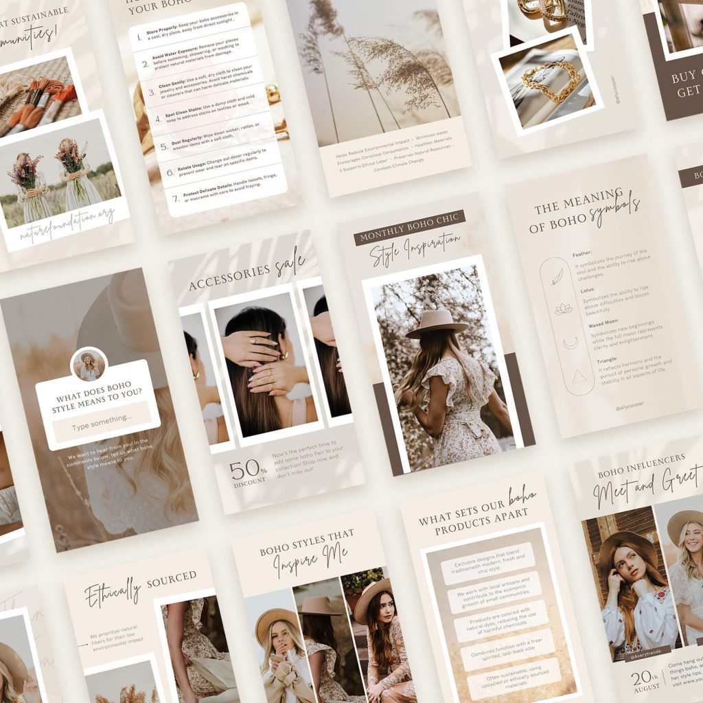aesthetic brand story template team introduction Instagram story template aesthetic