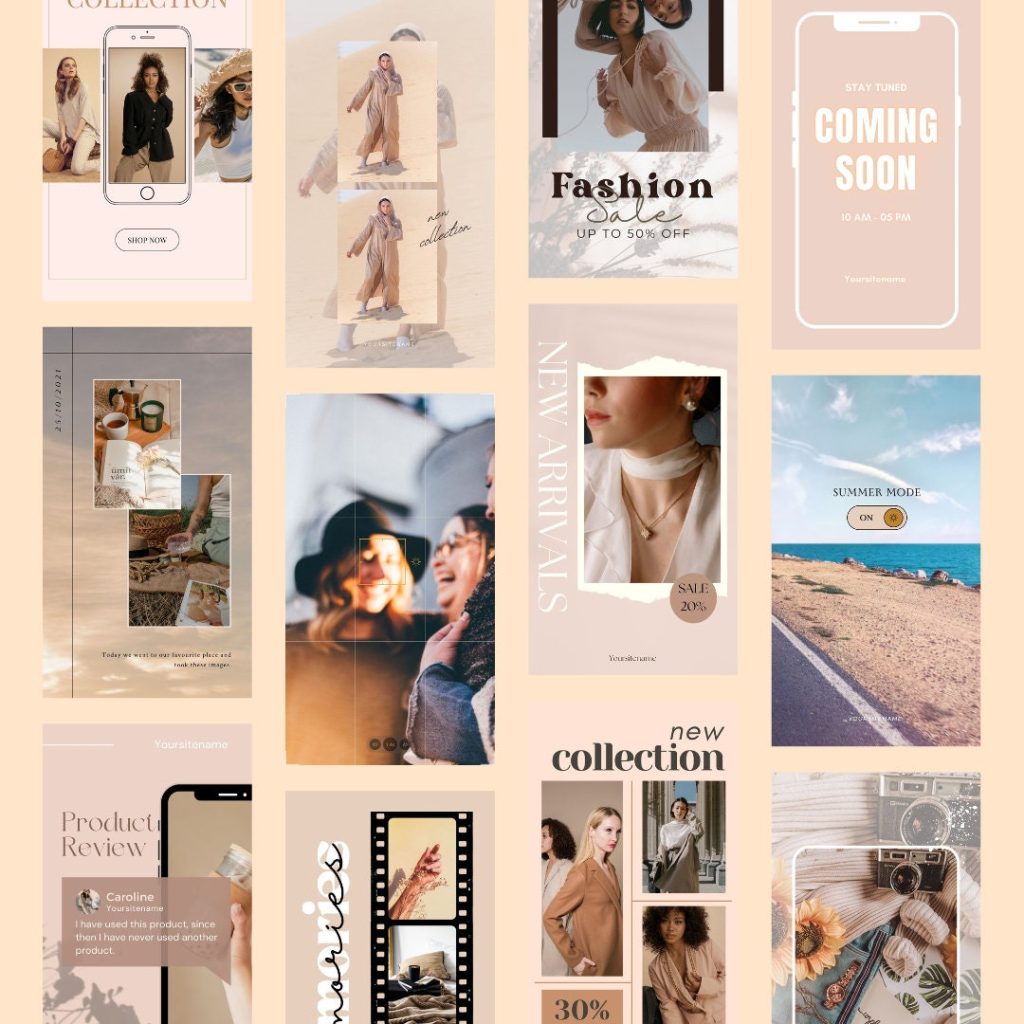 aesthetic camera roll story template aesthetic bold Instagram story template example