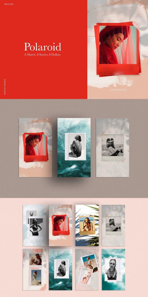 aesthetic camera roll story template aesthetic polaroid Instagram story template example