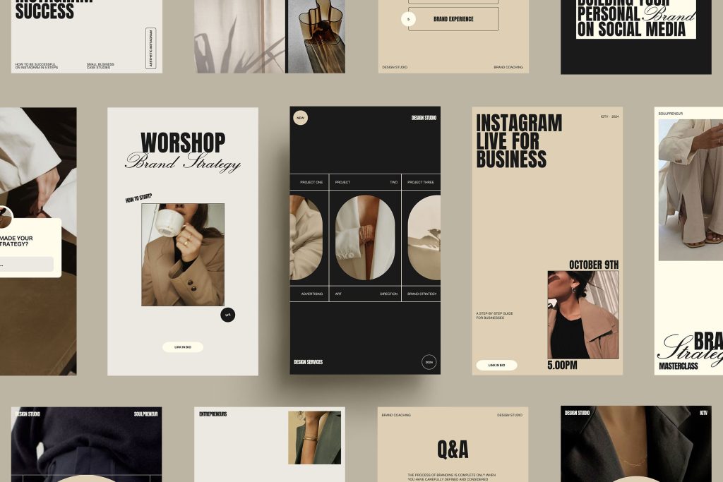 aesthetic clothing brand story template aesthetic clothing brand origin story instagram template