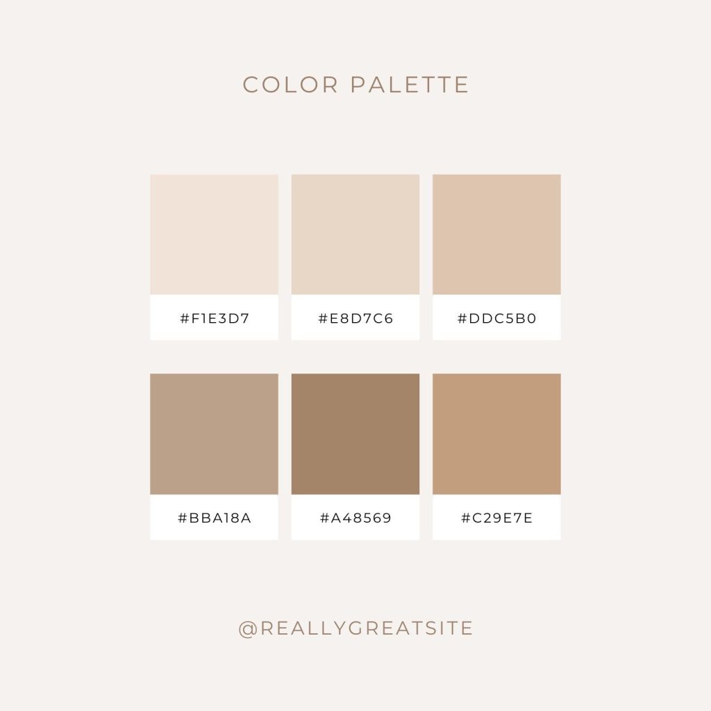 aesthetic color palette story template neutral beige aesthetic instagram story template cream taupe minimal