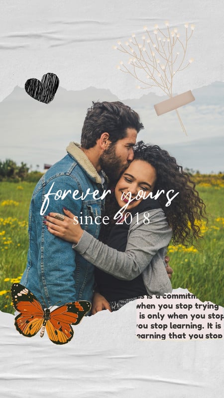 aesthetic couple story template aesthetic couple long distance Instagram story template
