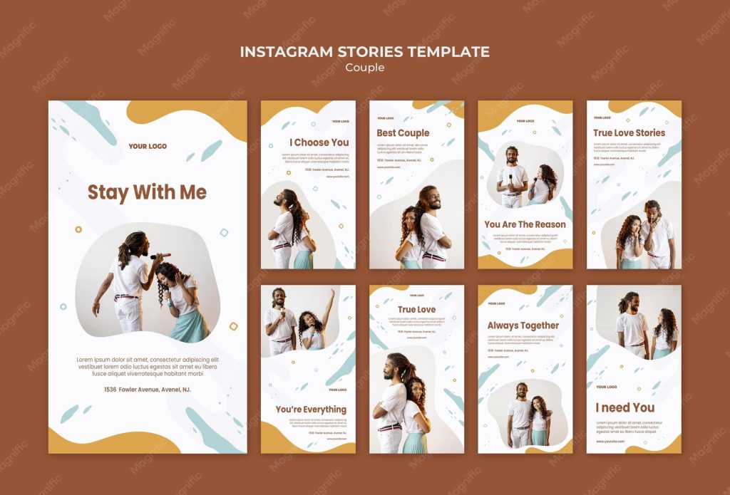 aesthetic couple story template aesthetic couple travel Instagram story template