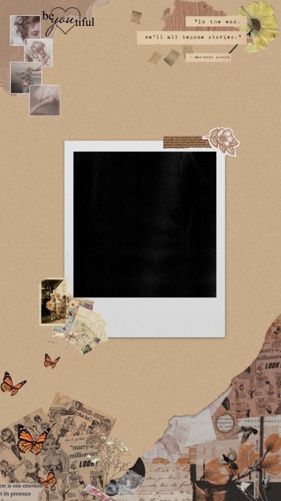 aesthetic creator podcast story creator spotlight Instagram story template with polaroid frame and podcast logo