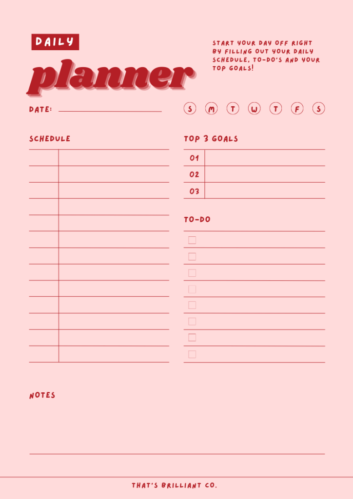 aesthetic daily planner story template neon brights daily dashboard