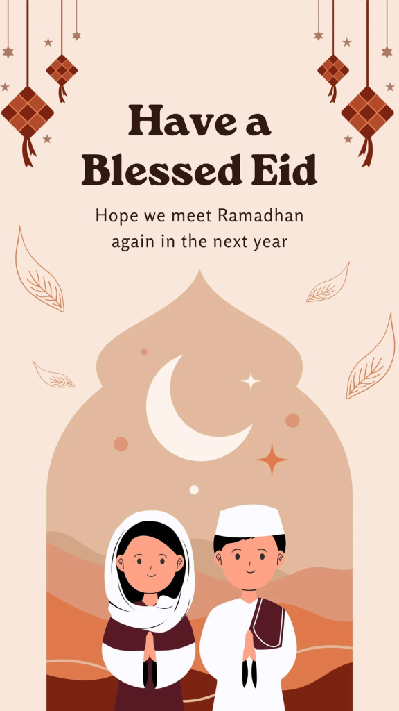 aesthetic eid story template pastel color palette aesthetic Eid Instagram story template