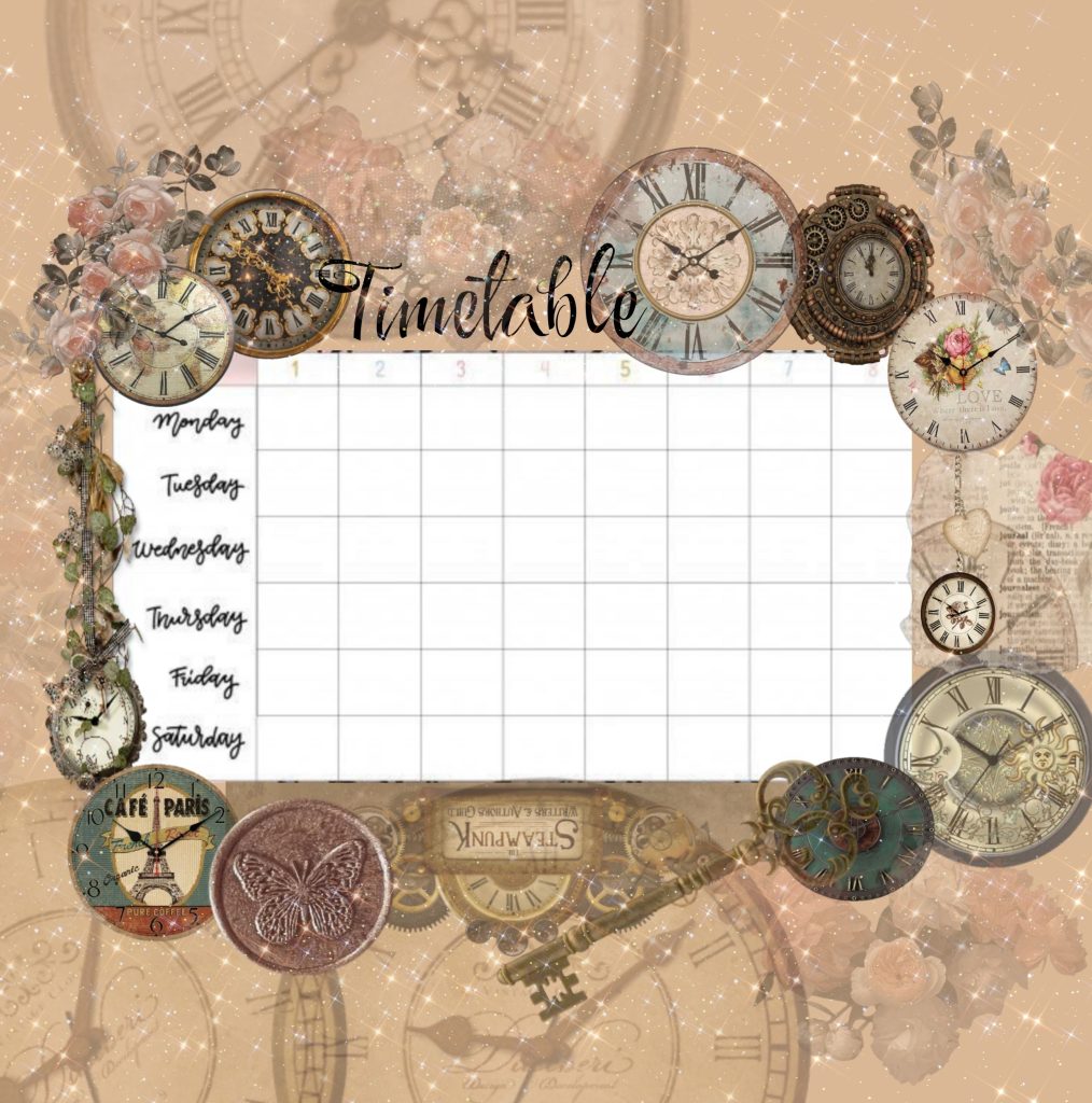 aesthetic exam countdown story vintage clock face exam countdown story template with sepia tones