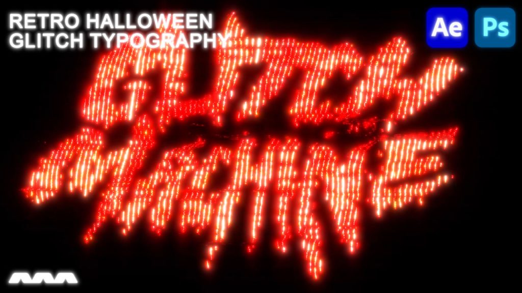 aesthetic Halloween story template glitch horror distorted text