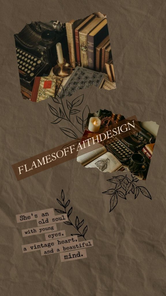 aesthetic healing story template dark academia healing reflection Instagram story template