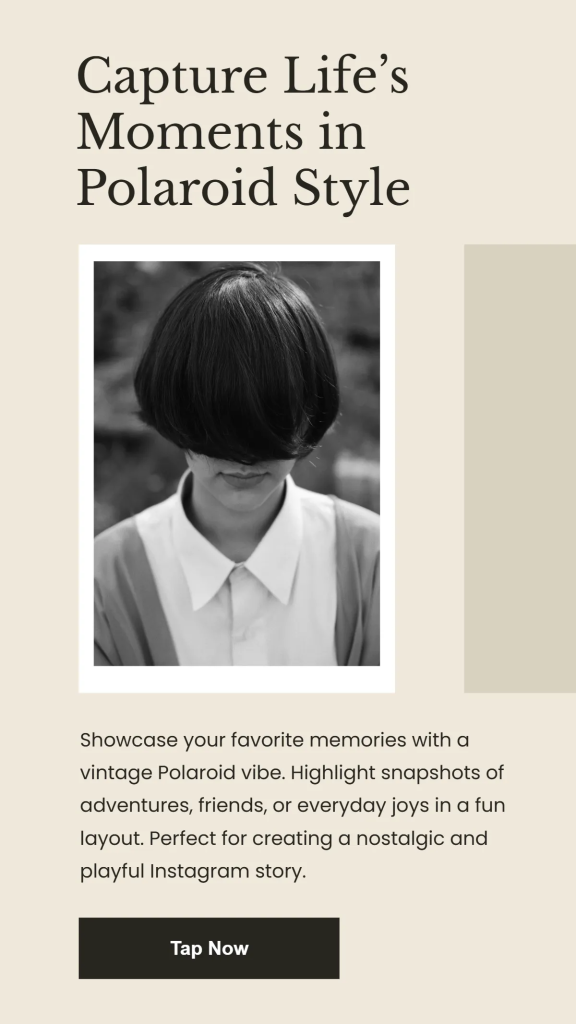 aesthetic instagram story layout template minimalist Instagram story layout template clean grid white space
