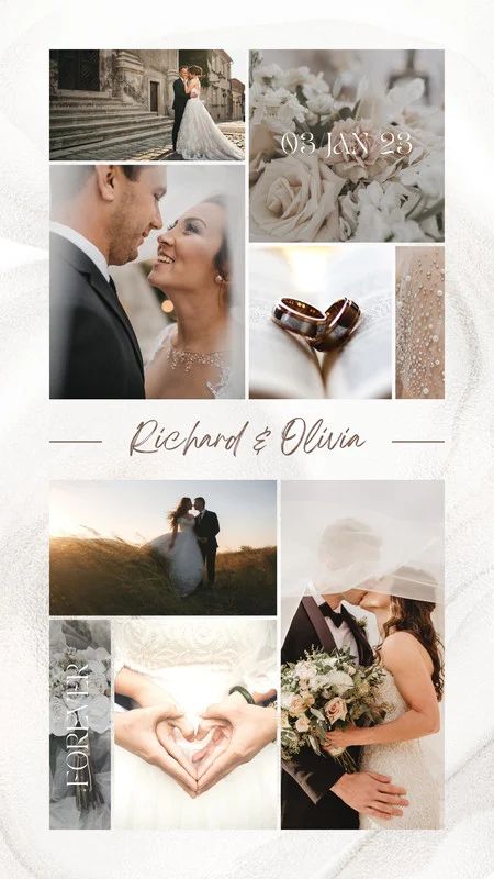 aesthetic instagram templates free elegant wedding Instagram story template free