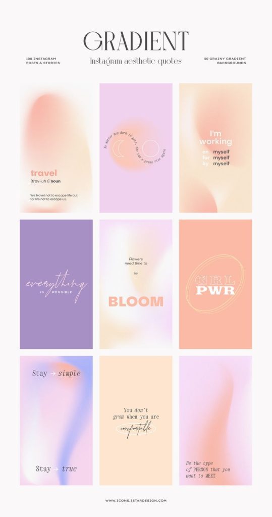 aesthetic lyrics story template gradient background instagram story template with lyrics