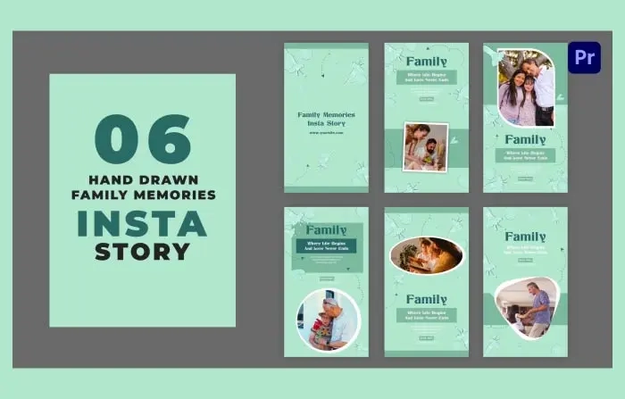 aesthetic memories collage story template minimalist memory board Instagram story template white background