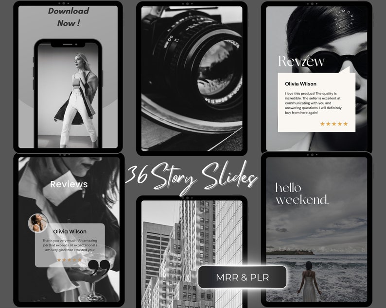 aesthetic outfit story template flat lay of trendy outfit with phone showing aesthetic story template