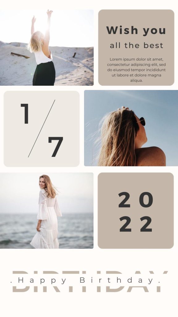 aesthetic photographer story template photo of the day bold heading