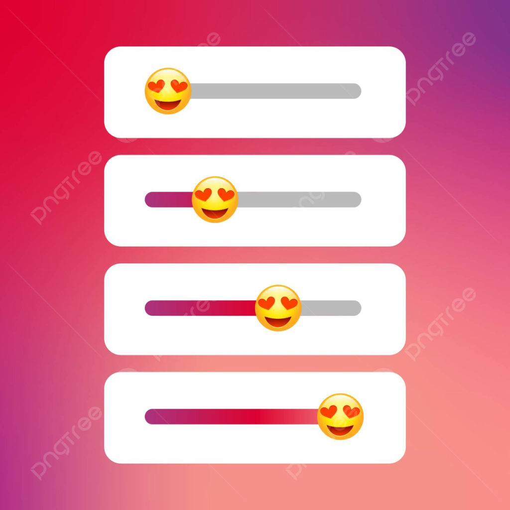 aesthetic poll story template aesthetic emoji slider template Instagram