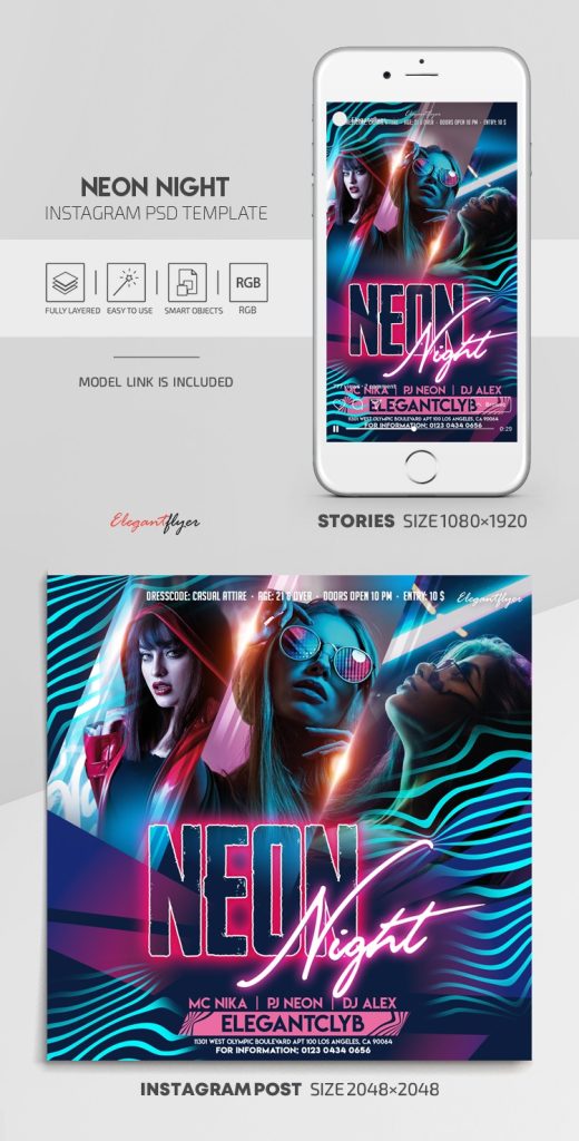 aesthetic relationship story template aesthetic date night Instagram story template neon lights