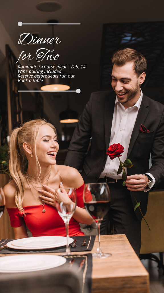 aesthetic romantic story template candlelit dinner romantic Instagram story template warm glow