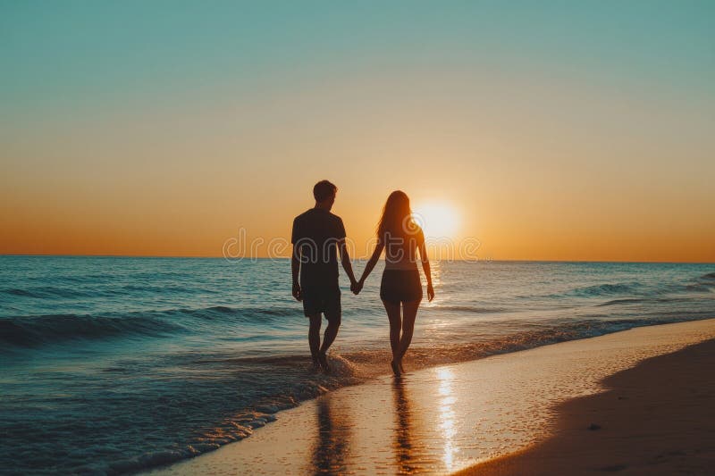 aesthetic romantic story template golden hour sunset silhouette couple Instagram story template romantic