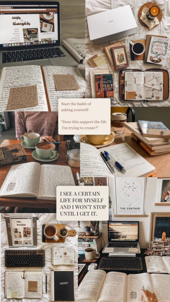 aesthetic school story template aesthetic homework grind Instagram story template with laptop and coffee