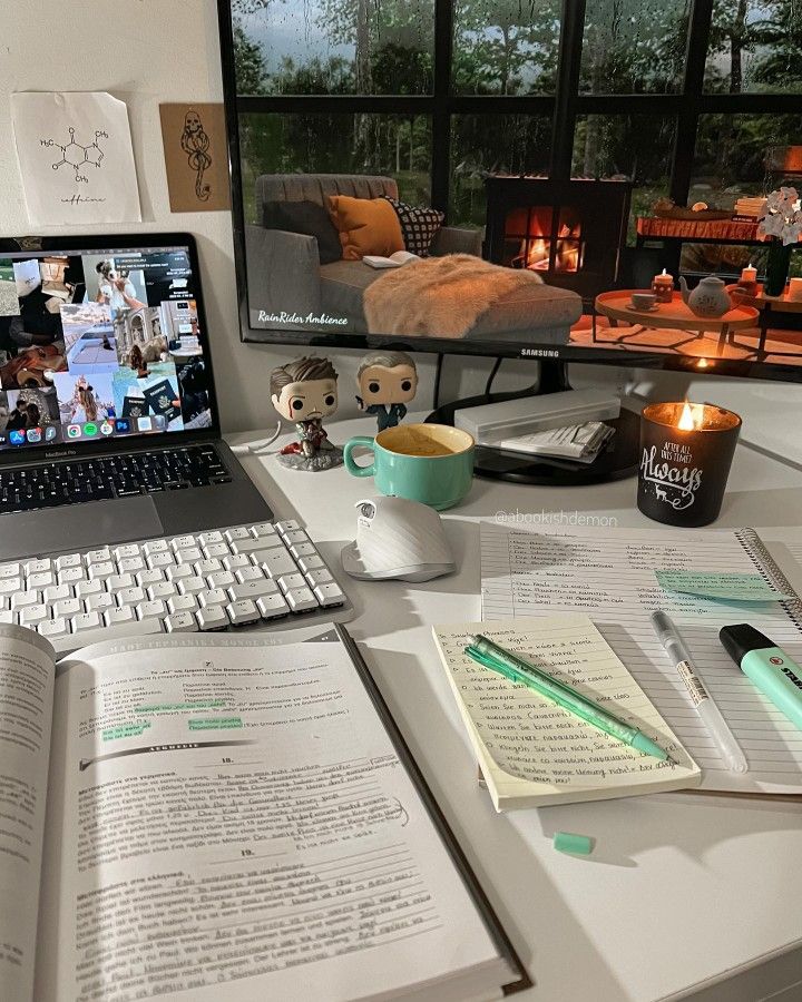 aesthetic school story template aesthetic study session Instagram story template with desk setup