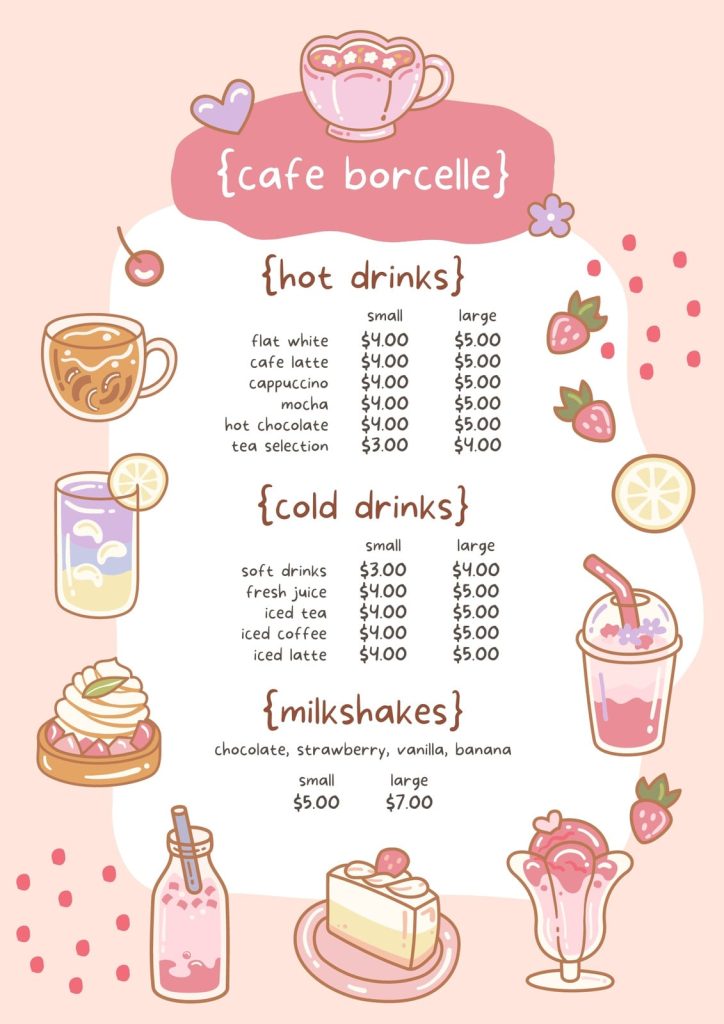 aesthetic service menu story template pastel service menu aesthetic instagram story template soft colors blush lavender