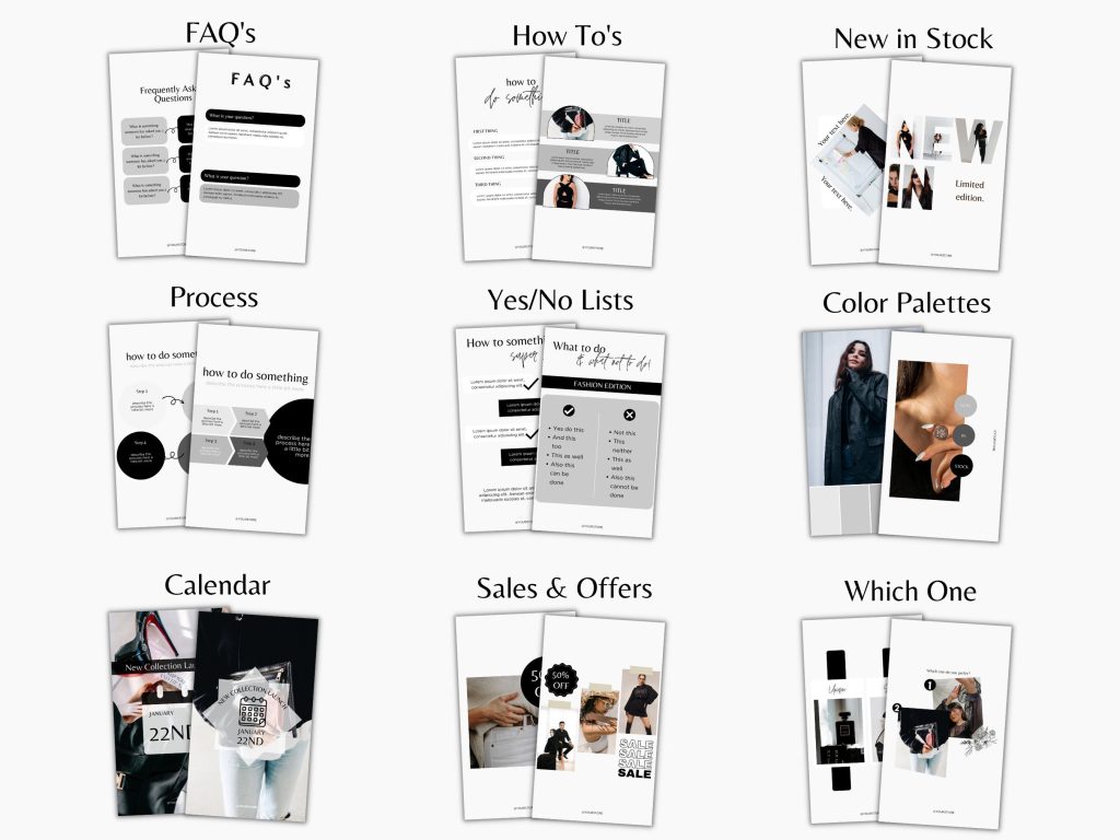 aesthetic shop update story template aesthetic shop update Instagram story template with product illustration