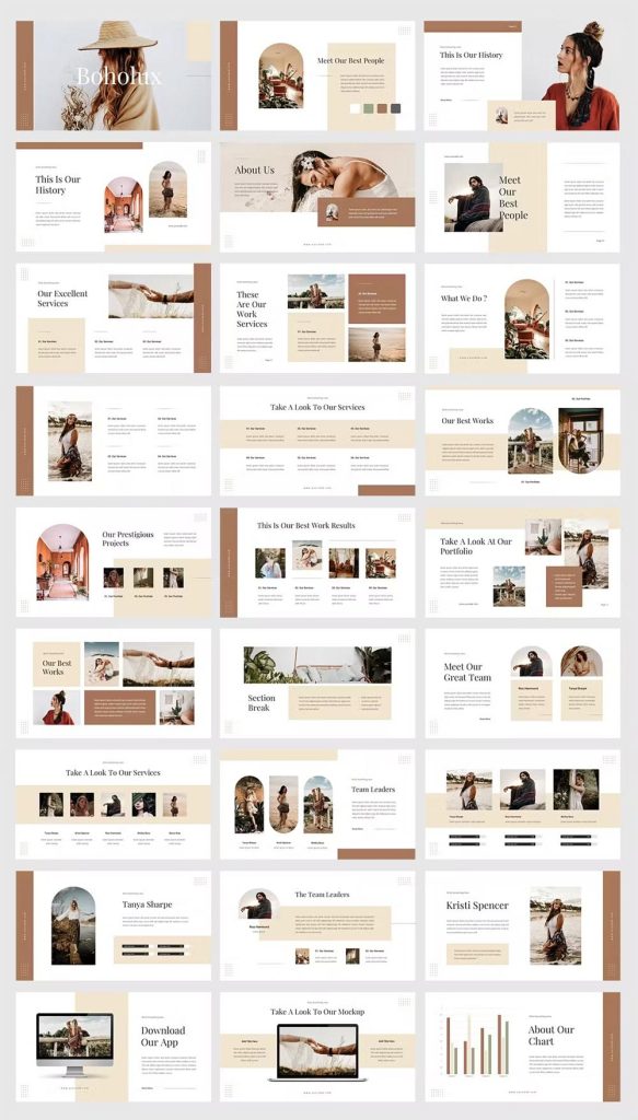 aesthetic slideshow story template boho chic slideshow story template terracotta fringes