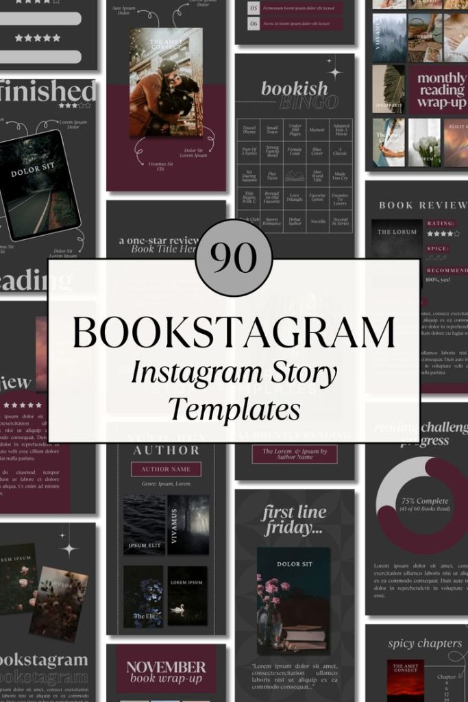 aesthetic story template for instagram dark academia instagram story template vintage books coffee
