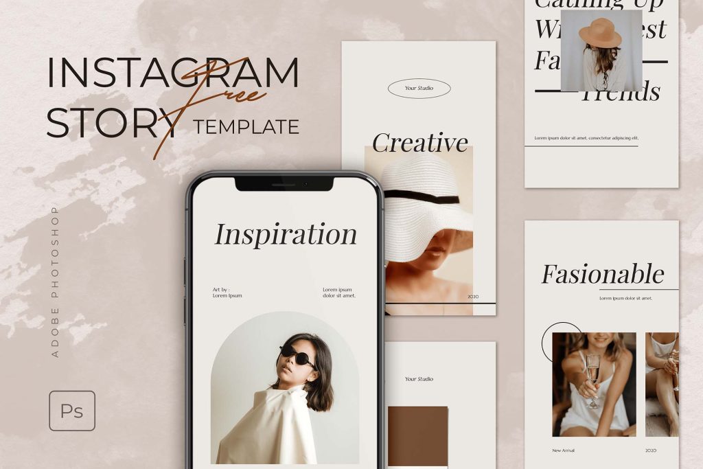 aesthetic story template psd Grunge texture Instagram story template with splatter and distressed edges