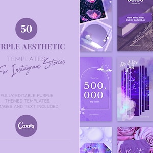 aesthetic story template psd Pastel aesthetic Instagram story template with lavender and blush tones