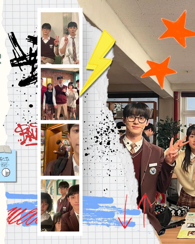 aesthetic student story template campus life dump story template scrapbook collage