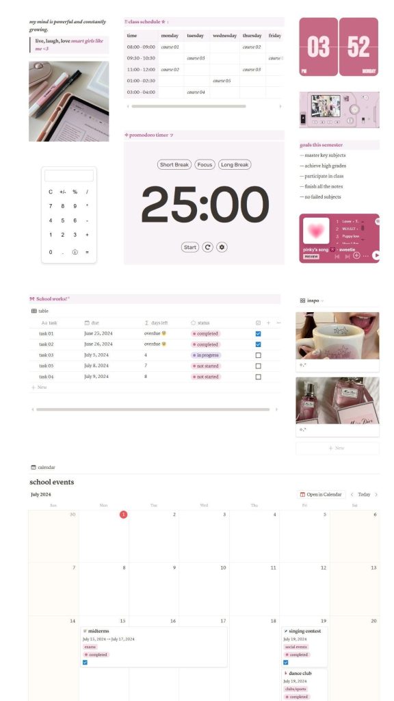 aesthetic student story template goal tracker story template progress bar aesthetic