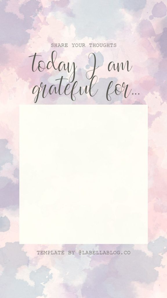 aesthetic thank you story template gratitude quote aesthetic Instagram story template pastel background