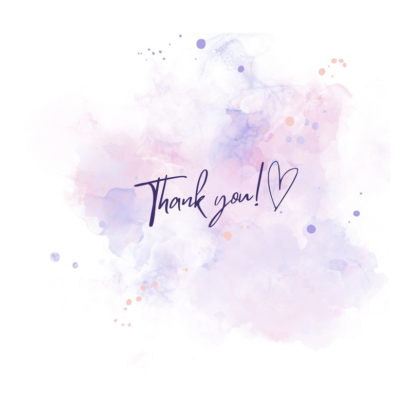 aesthetic thank you story template watercolor thank you template Instagram story floral splashes