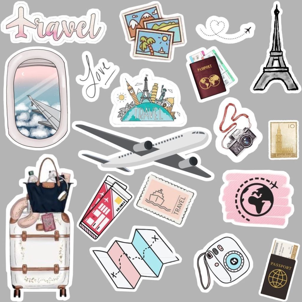 aesthetic travel dump story template Aesthetic stickers travel story template