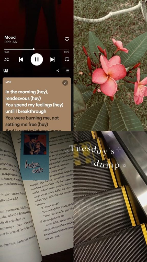 aesthetic weekend dump story template Instagram story template this or that slider weekend dump aesthetic