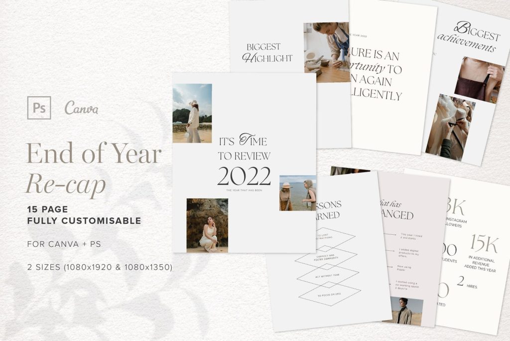 aesthetic year recap story template timeline year recap story template with dates