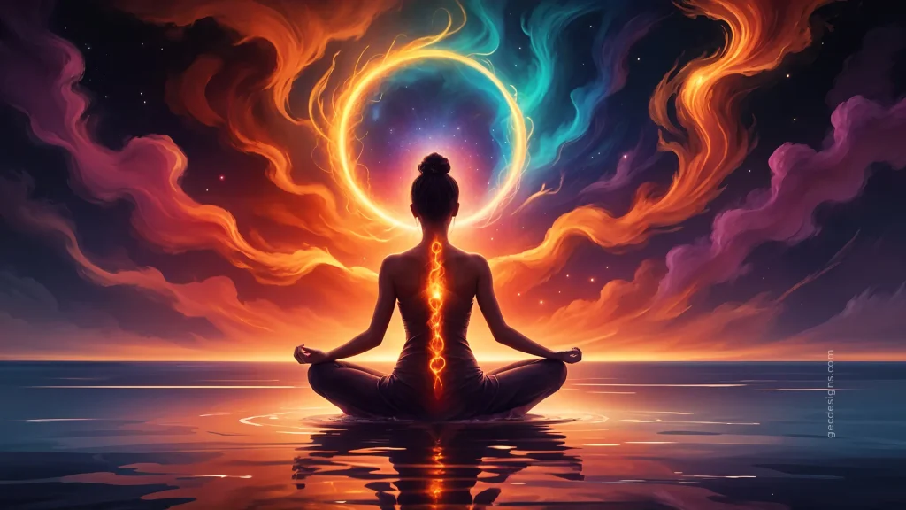 aesthetic yoga story template lotus pose marble background