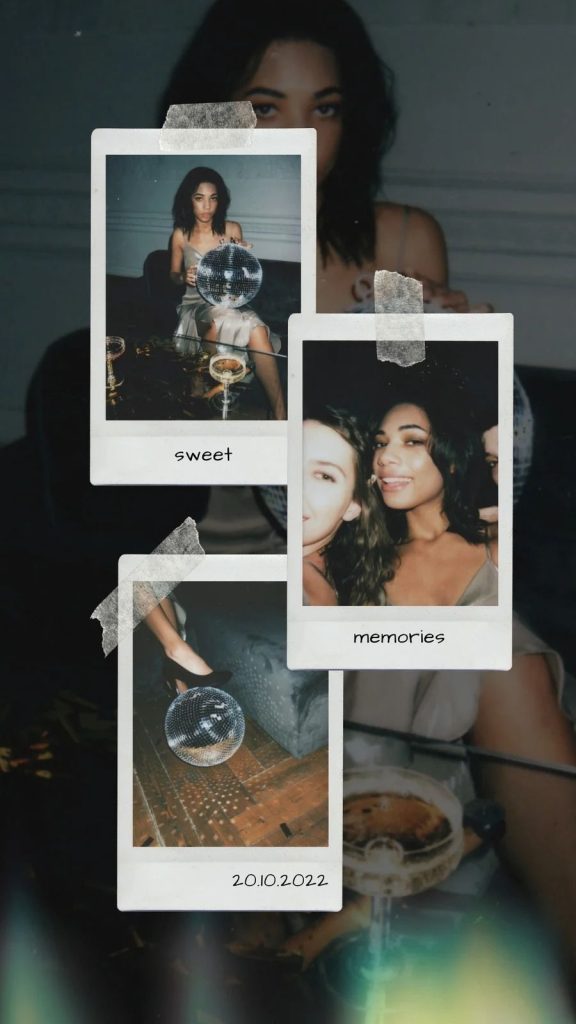 best aesthetic instagram story templates Retro aesthetic Instagram story template with vintage film grain and warm tones