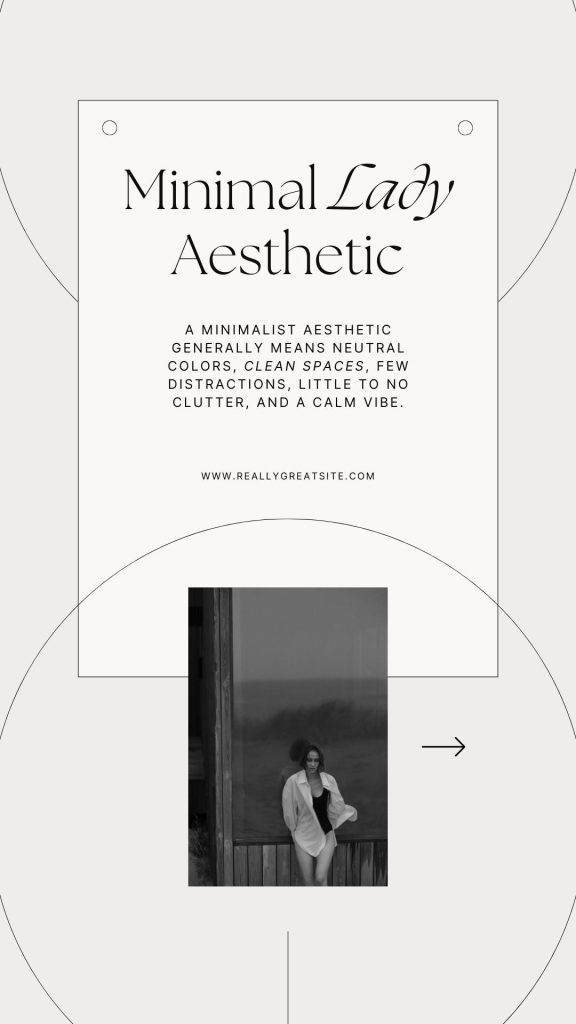 clean girl aesthetic story template satin ribbon tied around a phone, with Instagram story template showing minimal text on screen