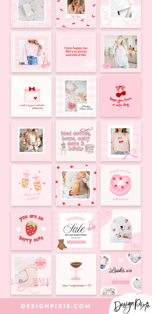 coquette aesthetic story template heart shaped text box template coquette aesthetic instagram story