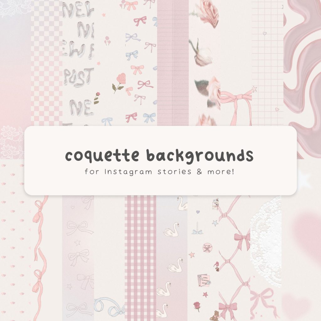 coquette aesthetic story template pink marble background template coquette aesthetic instagram story