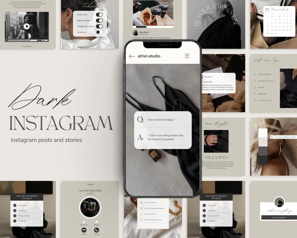 dark aesthetic instagram story templates dark abstract aesthetic Instagram story template with swirling shapes and gradients