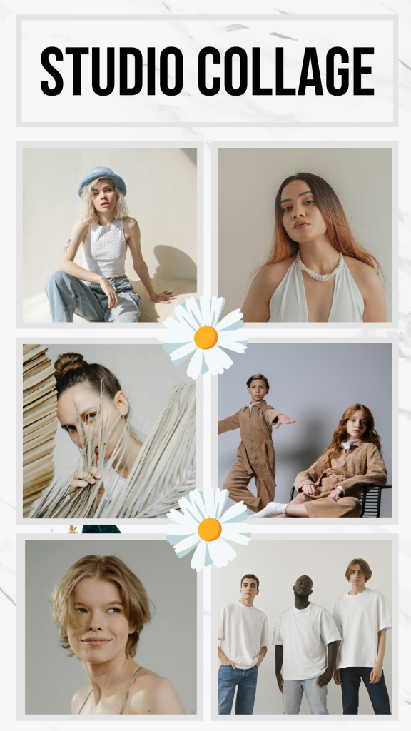 free photo collage story template aesthetic free aesthetic photo collage story template polaroid grid layout