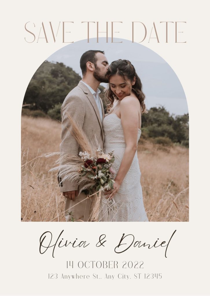minimalist wedding story template minimalist save the date wedding Instagram story template with clean typography and date