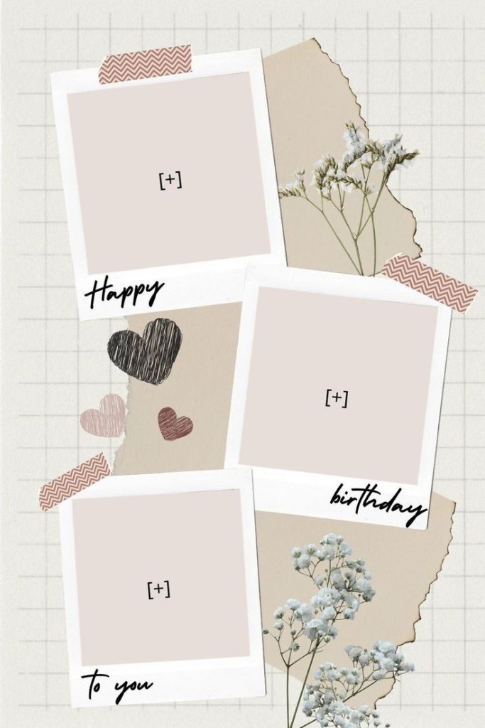 pastel birthday instagram story template Soft pastel cloud birthday story template with sky background
